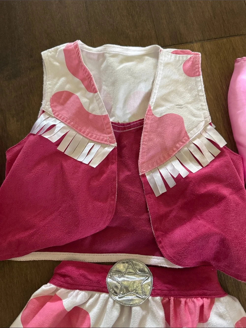 Pink Cowgirl Costume Set for Kids - Pink & White